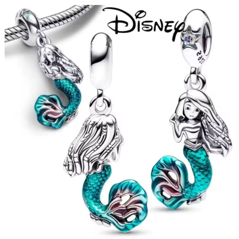 NWOT Little Mermaid Ariel Disney x Pandora FIT Dangle Charm - Picture 2 of 7